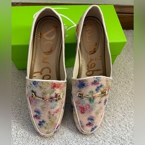 Floral Sequined Women's Loafers